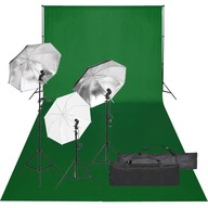 Studyjny zestaw fotograficzny 3 lampy 5500K 13W+statywy 78-230cm+tło 600x30