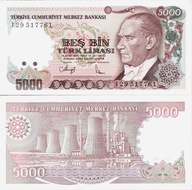 Turcja 1970 (1990) - 5000 lirasi - Pick 198 UNC