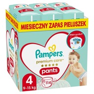 PAMPERS PREMIUM CARE PANTS R.4 114 KUSY PLIENKY