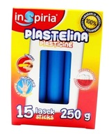 Plastelina niebieska 15 lasek 250g