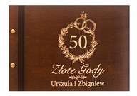 Album Złote Gody prezent na 50 rocznicę ślubu