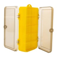Fishing Tackle Box Double Sided Durable Container Trays Fishing set Yellow