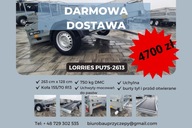 Przyczepka samochodowa jednoosiowa uchylna 263 x 128 750 kg DARMOWA DOSTAWA