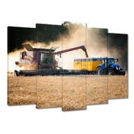 Obrazy 70x50 Žatva Kombajn Traktor