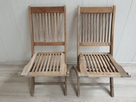 Záhradná stolička drevená teak skladacia TEKOWE KINGSTON