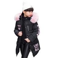 Parka bunda s kapucňou Dievčatá Teplé Zi