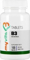 Vitamín B3 Niacín 50mg 100 tabliet MyVita