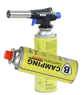 GÁZÉGŐ KARTUS HŐLÉGFÚVÓ LUTLAMPA ÁLLÍTHATÓ + PATRONOK