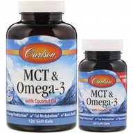 MCT & Omega-3 120+30 kapsúl Carlson Labs