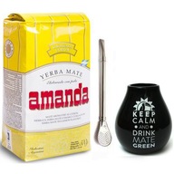 YERBA MATE AMANDA LIMON 500 g zestaw