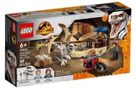 Lego JURRASIC WORLD Atrociraptor naháňačka na motorke