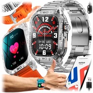 Inteligentné hodinky NejtStyle SMARTWATCH ČIERNA STRIEBORNÁ KONVERZÁCIA MENU PL strieborná + 2 iné produkty