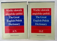 Zestaw 2 książek Wielki słownik polsko-angielski Wiedza Powszechna