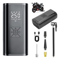 KOMPRESOR DO OPON 150PSI ELEKTRYCZNY POWERBANK 6000MAH OŚWIETLENIE LED