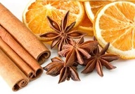 Sušené pomaranče škorica aníz a limetka 65g sušené