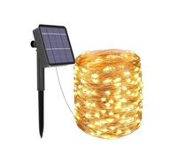 Lampki solarne ogrodowe girlanda drucik 200lampek led 20m