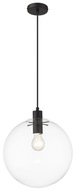Ozdobna lampa wisząca Puerto czarna duża Light Prestige LP-004/1P L BK