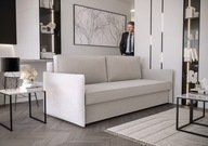 Kanapa Sofa Rozkładana 3-Osobowa Lamówka QRS05