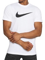 Nike T-Shirt Męska Koszulka podkoszulek Biały Bawełniany Fit Sportowa