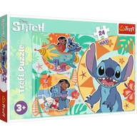 24 db-os puzzle Maxi Vidám nap Lilo&Stitch TREFL