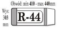 OKŁADKA KSIĄŻKOWA REGULOWANA R44 (50SZT) IKS