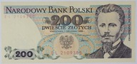 Banknot 200 zł 1988 rok - Seria EL