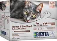Bozita Pouch Indoor&sterilised Multibox HiS MIĘSNE MENU (mix 2 x 6szt po 85