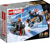 LEGO Kocky Super Heroes 76260 Marvel Motocykle Čiernej vdovy a Kapitána Am