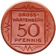 + Gross-Wartenberg - Syców - 50 Pfennig 1921 Miśnia - BRĄZOWA CERAMIKA