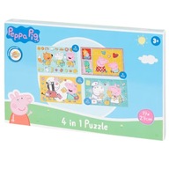Puzzle Peppa Pig Puzzle Dla Dzieci Świnka Peppa 4 w 1