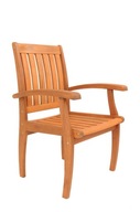 Drevená záhradná stolička veľmi pevná na terasu drevené kreslá do záhrady
