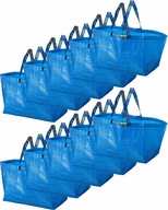 Nákupná taška pranie bazén veľká modrá IKEA FRAKTA 35x55 cm 71L 10 ks