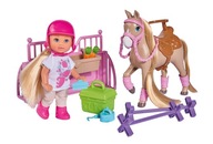 Simba 105733274038 Evi Holiday Horse and Scuderia Articulated Doll