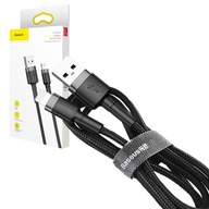 BASEUS KÁBEL DLHÝ USB KÁBEL PRE LIGHTNING QC3.0 2.4A 1M ČIERNO-ŠEDÁ