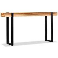 Bočný stolík / konzola z recyklovaného dreva nastaviteľná
