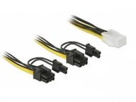Kabel rozdzielacz zasilania PCI Express 6Pin/2x