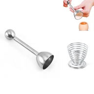 NÉMET ACÉL TOJÁSSZELETELŐ + ACÉL TOJÁSTARTÓ BÖGRE