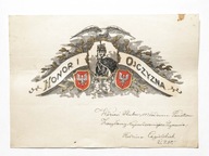 TELEGRAM PATRIOTYCZNY, HONOR I OJCZYZNA 1930