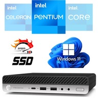Solidny mini Komputer HP 600 G4 Pentium Gold G5500T 8/240SSD Win11/10