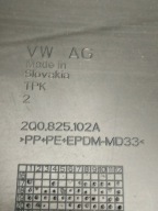 VW Polo VI 2G cover chassis 2Q0825102A