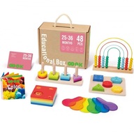 Tooky Toy Edukacyjne Pudełko dla Dzieci z 6w1 od 2