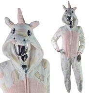 JEDNOROŻEC CIEPŁA PIŻAMA JEDNOCZĘŚCIOWA KIGURUMI DZIECIĘCE ONESIE 158 16