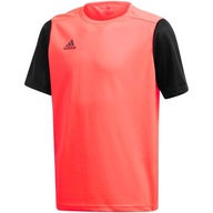 128cm Detské tričko adidas Estro 19 Jersey JUNIOR červeno-čierne FT6