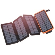 PANCERNY POWERBANK SOLARNY ŁADOWARKA DO TELEFONU 25000 mAh LATARKA 4 PANELE