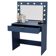 Kozmetický toaletný stolík so zrkadlom Gold Make-up GRANÁT