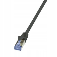 LOGILINK kabel sieciowy patchcord RJ45 cat 6A cat 7 S/FTP PIMF 2m czarny