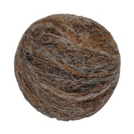 PLSTĚNÁ KULIČKA MERINO 4cm (hnědý melír plavý)