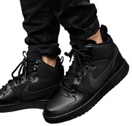 Nike Court Borough Mid Winter Zimowe Męskie Sportowe Czarne Odblask