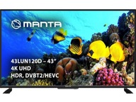 MANTA 43" 43LUN120D UHD-uszkodzone