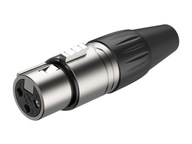 Roxtone RX3FP-NT XLR 3-pin gniazdo mikrofonowe na kabel HQ